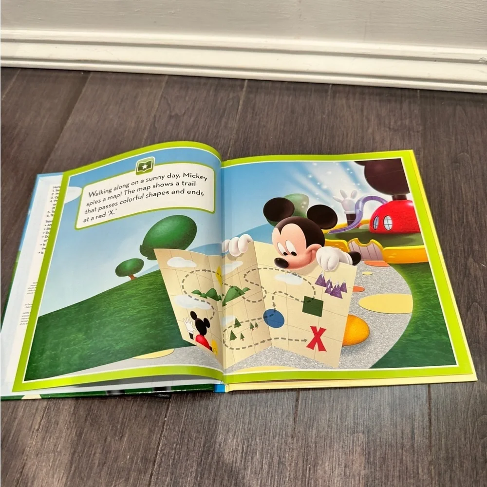 Disney Mickey X Marks the Spot - Hardcover Reading Book Kids Toddler
